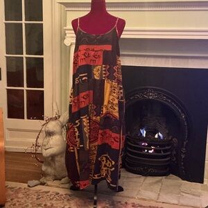 Artistic Patterned Maxi Dress jumper